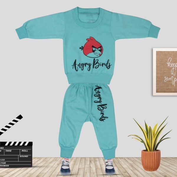 Top - Pyjama Set Thermal For Baby Boys & Baby Girls (L.Blue, Pack of 1)