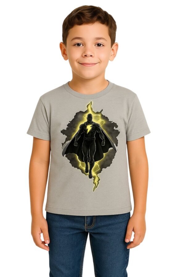 Grey Adam Anime Print Tshirt for boys and girls kid Half Sleeve Tshirt (Pack of 1)